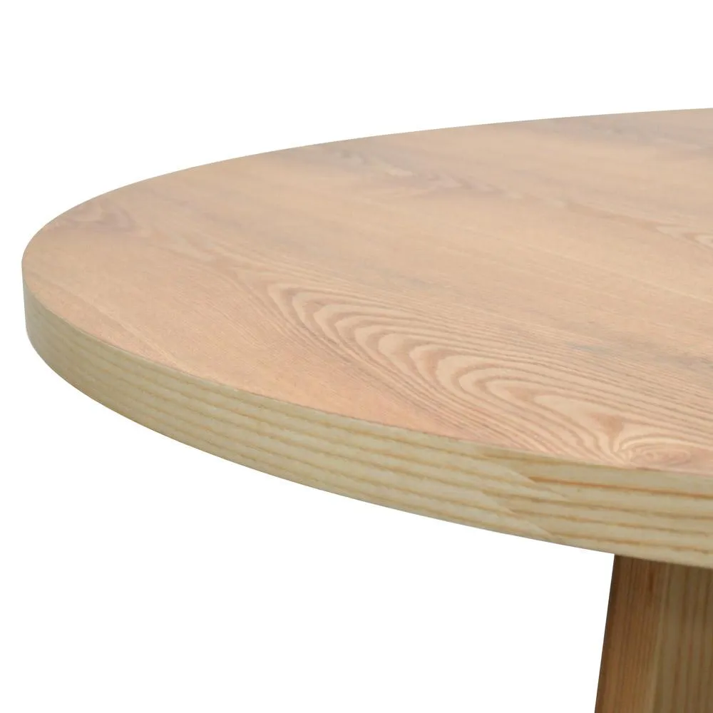 Zodiac 1.2m Round Wooden Dining Table - Natural