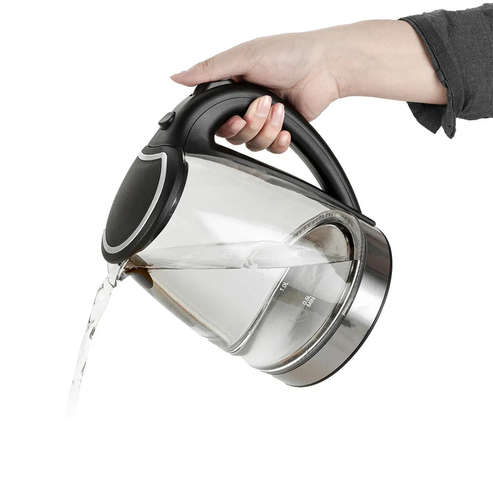 ZOKOP 1.8L Glass Electric Kettle Teapot Auto Shut-off